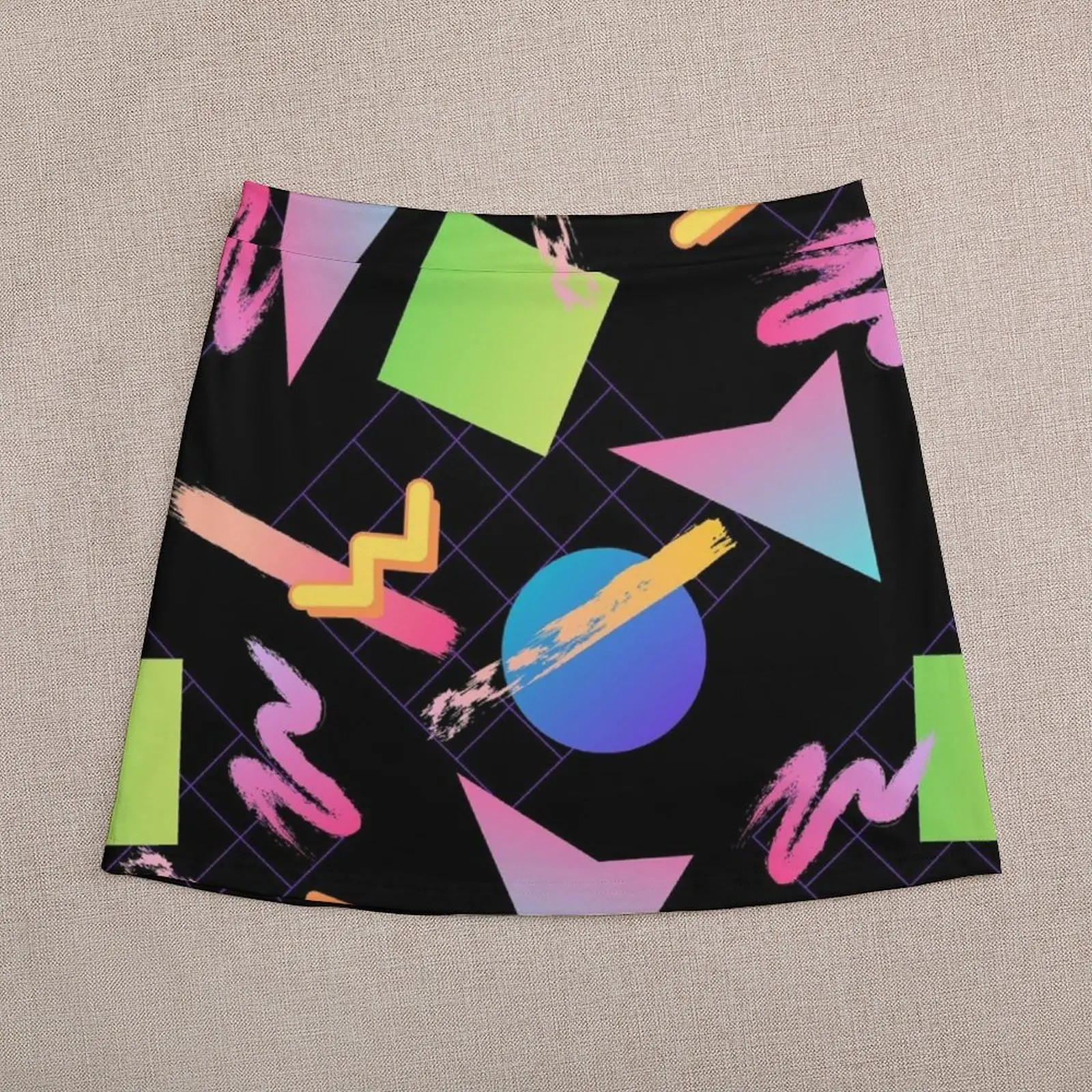 80s Graphics Design 04 Mini Skirt Korean clothing fashion