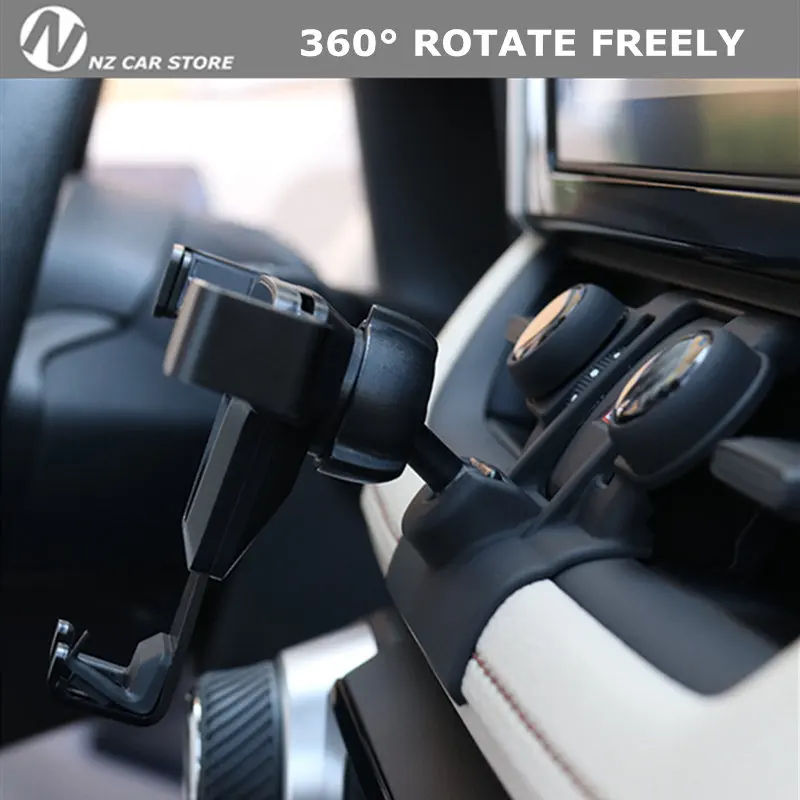 Car Phone Holder Interior Dashboard Air Vent Bracket GPS Stand Navigation Bracket For Toyota RAV4
