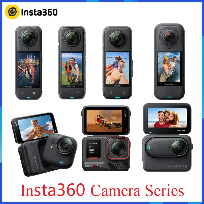 Insta360 X5\X4\X3\Ace Pro 2\GO 3S\Flow Pro\Flow 2 Pro Sport Camera Insta 360 X 5\ X 4\X 3 Action Camera