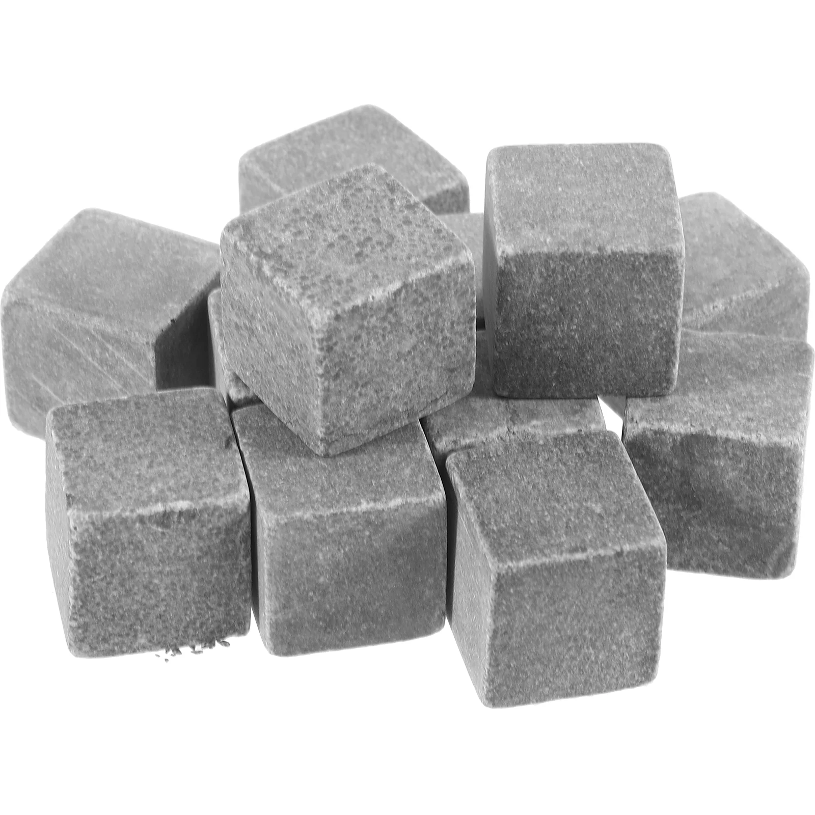 12 Pcs Ice Cream Whiskey Stone Cubes Rock Household Whisky Marble Wear-resistant Rocks Reusable Stones Convenient