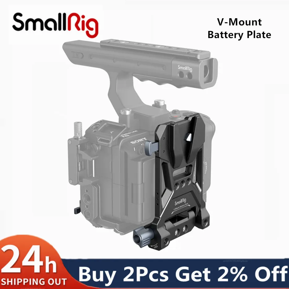 Piastra Di Montaggio Batteria Smallrig V-Mount Per Fotocamere Dslr Mirrorless Per Sony Alpha 7R V/Alpha 7 Iv/Alpha 7S Iii/Alpha 7C/Fx30 4505