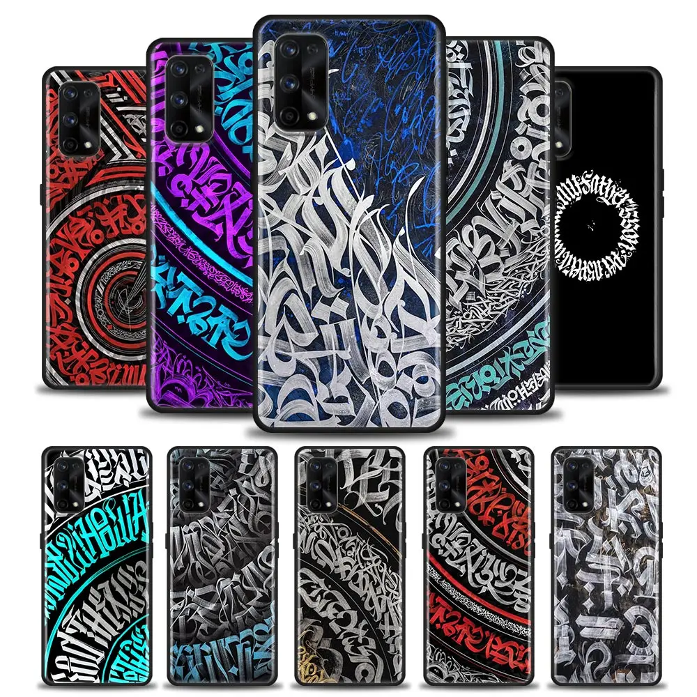 Custodia In Silicone Per Realme Gt 5G Master Neo2 Gt2 7I 8I 9I 5 6 7 8 9 Pro Coque Soft Fundas Cover Pokras Lampas Art Graffiti Pattern