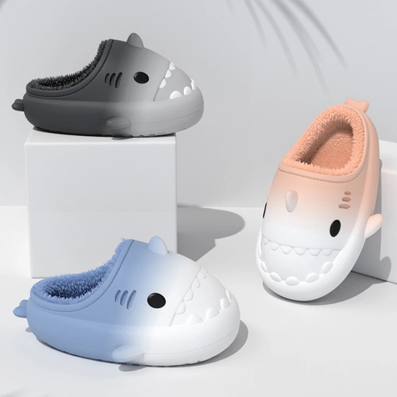 Warm Cotton Indoor Slippers with Plush Lining for Men and Women