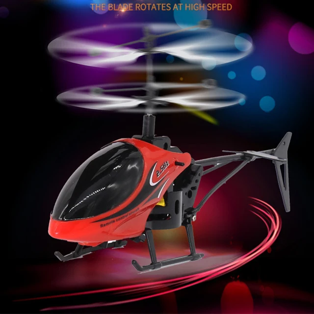 Helicóptero teledirigido con luz para niños, juguete volador eléctrico, avión teledirigido, juguete de regalo para interiores y exteriores - Imagen 5