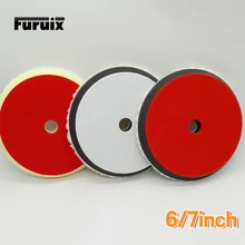 

150mm-180mm Japanese-Style Medium Wool Polishing Sponge Sheepskin Short Hair Auto Detailing Grid Polishing Pads