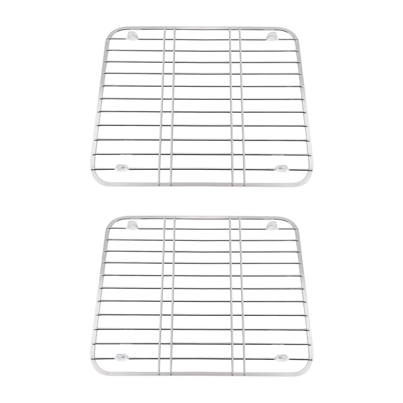 

AFBC 2X Stainless Steel Sink Drainer Rack Multifunctional Kitchen Fruit Vegetable Dish Drying Rack