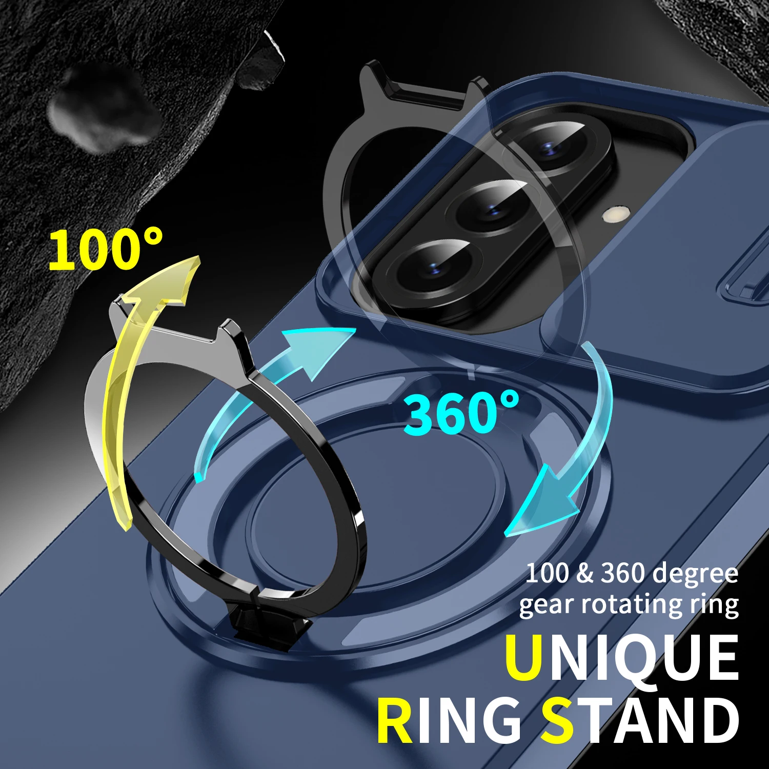 Enhanced Armor Case with Stand Holder - Matte Protective Cover