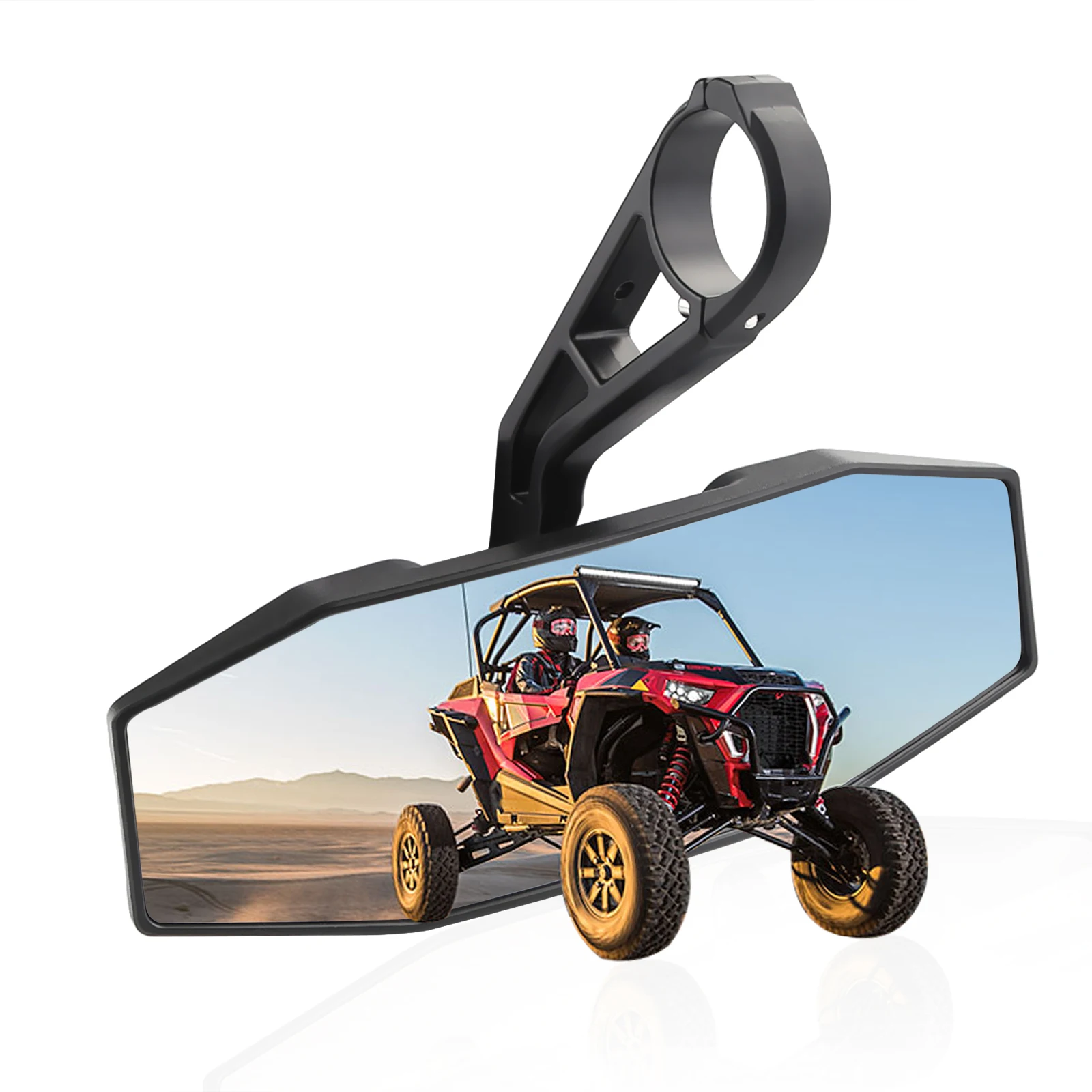 UTV Center Rear View Mirror Convex for Polaris General RZR Ranger 570 900 1000 XP Roll Bar Replacement 2881540 utv side mirrors atv accessories