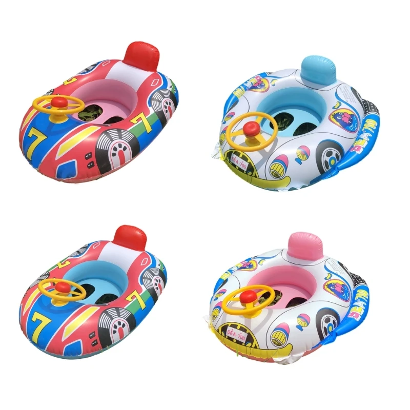 

4XBD Baby Innovative Float Swim Rings Cartoon Infant Kids Swimming Pool Inflatable Rings Play Water Toy Swim Rings for Kids