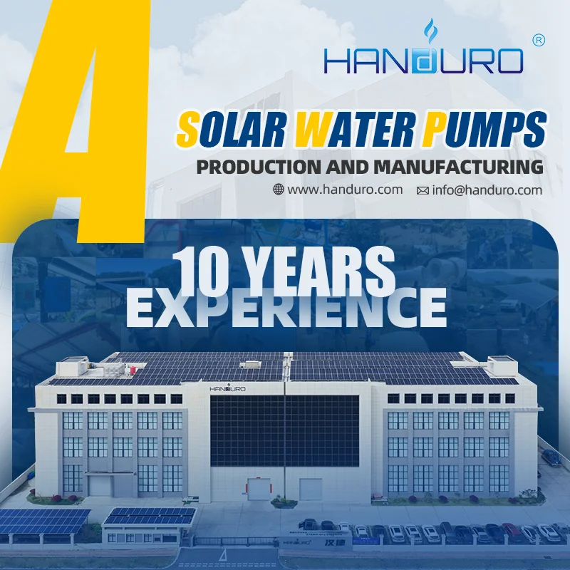 HANDURO 110V 1500W 3.8M³/H 180M 2Hp 수중 태양광 보어홀 워터 펌프 시스템