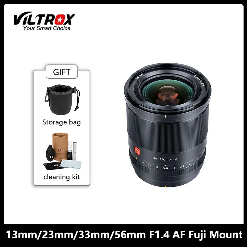 

Viltrox 13mm 23mm 33mm 56mm F1.4 AF Fuji Lens Auto Focus Large Aperture APS-C Lens for Fujifilm X Mount X-T4 X-T20 Camera Lenses