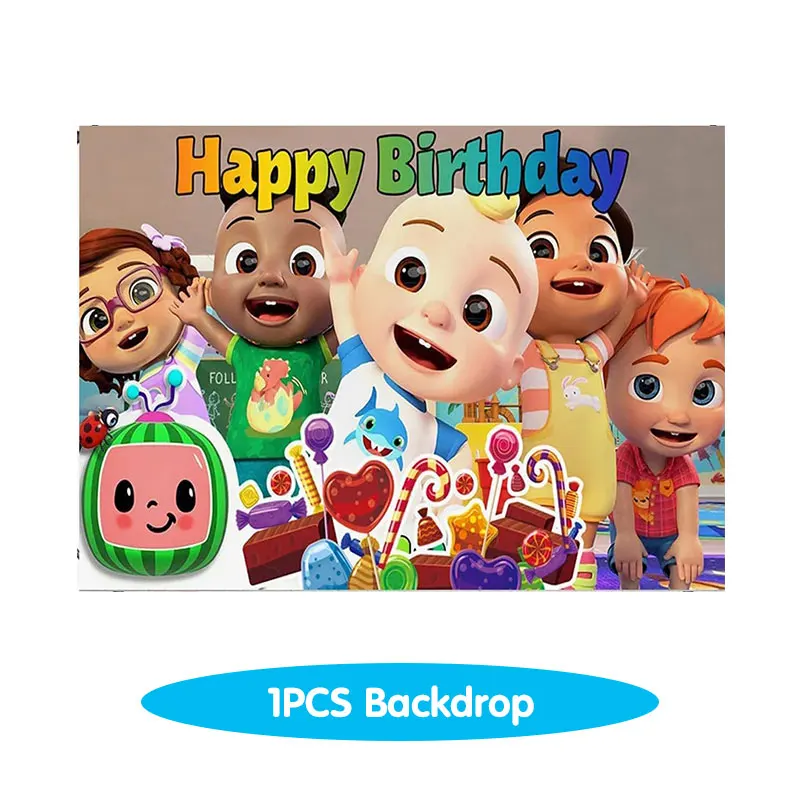 Watermelon Birthday Party Decoration Tableware Kids Face Mask face mask Stickers Birthday Tablecloth Balloon Supplies Gifts Kids