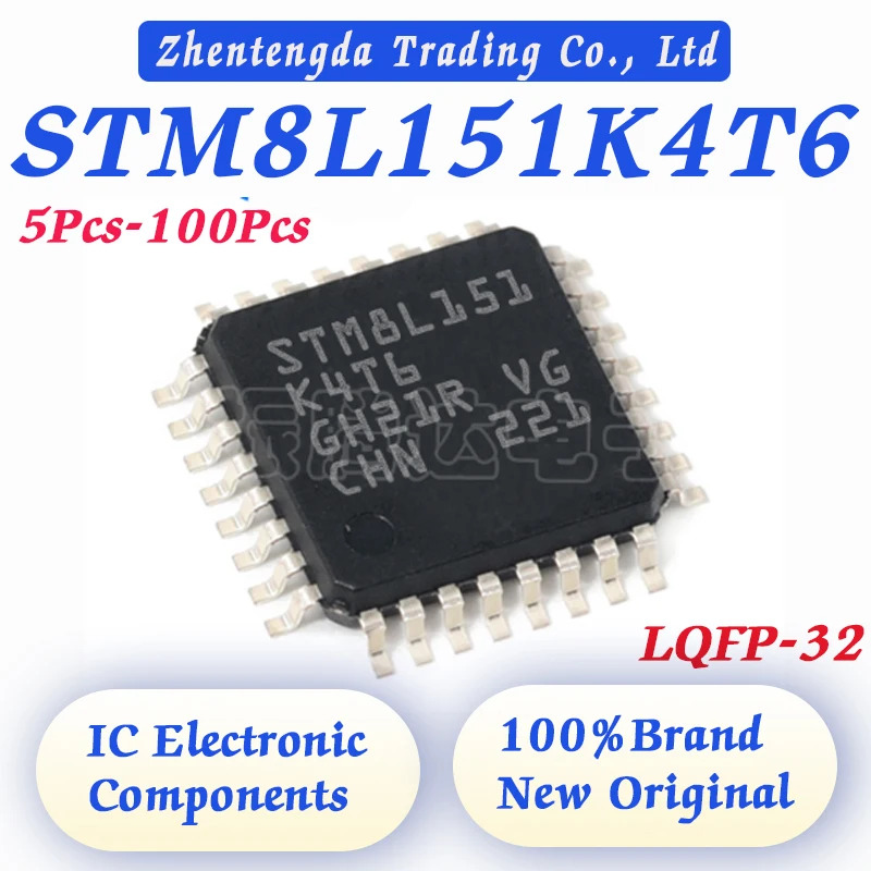 

5Pcs-100Pcs STM8L151K4T6 STM8L151K4 STM8L151K STM8L151 STM8L STM8 STM IC MCU CHIP LQFP-32