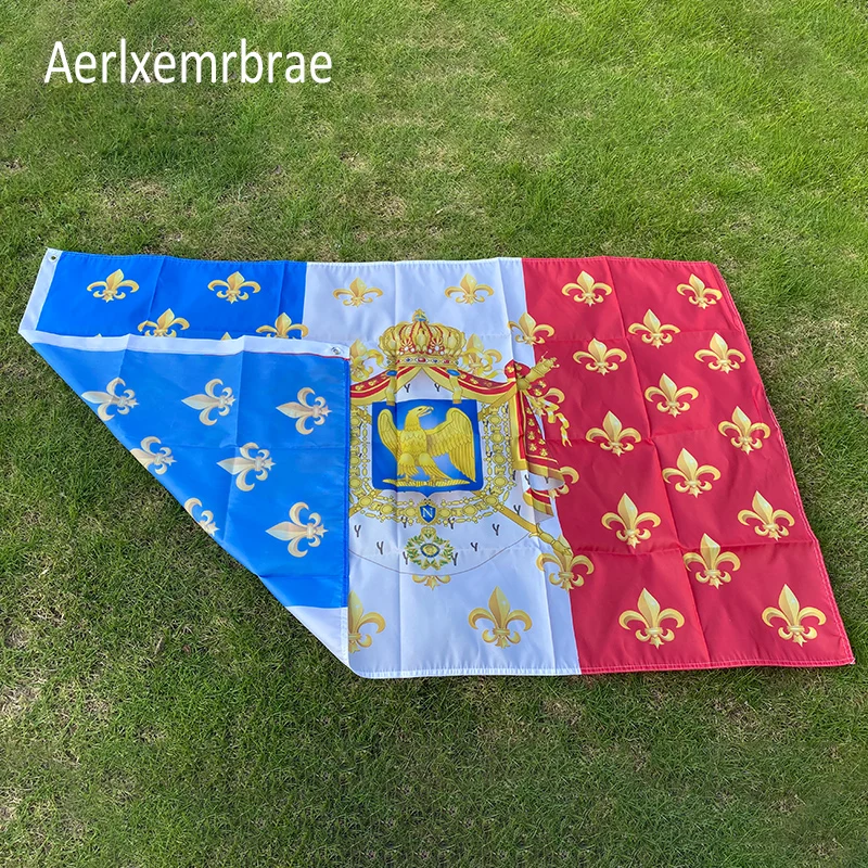 aerlxemrbrae  flag Custom printed Flag  VERTICAL 90x150cm  Royal Standard Napoleon France Flag