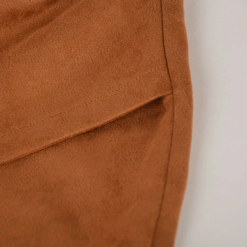 Sexy Slim Fit Suede Mini Skirt image 4