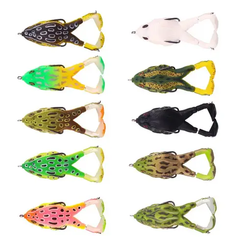 Frog Lure Double Propeller Legs Silicone Soft Baits 13.6g 16.6g Topwater Wobblers Artificial Bait For Bass Catfish Fishing Tools - Image 6