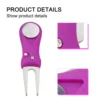 Repair Tool Golf Divot Tool Pitch Mark Pitchfork With Ball Marker CLEVER DESIGN Golf Divot Repair Tool Golf Pitchfork 2