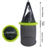 Aventik Foldable & Portable Floating Fish Basket Fishing Net Constructed with Nylon Mesh for minnows smelt shrimp crabs 2