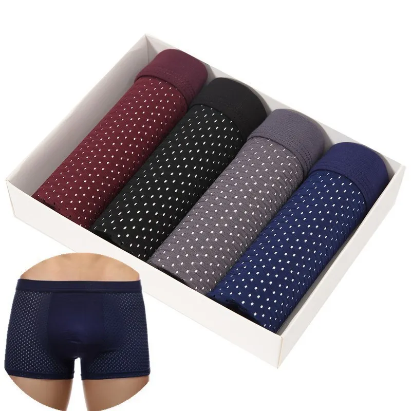 New Underwear Men Boxers Mens Brand Sexy Mens Underwear U Convex boxer short soft Luxury Breathable Belt Shorts Modal