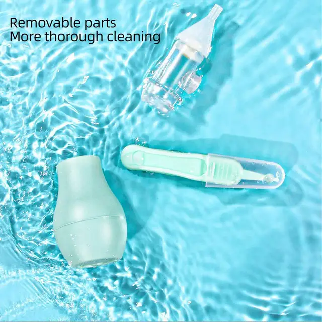 Pinzette E Aspiratore Nasale Per Neonati - Set Pulizia Naso Baby, Testa Rotonda E Sicura - Foto 2