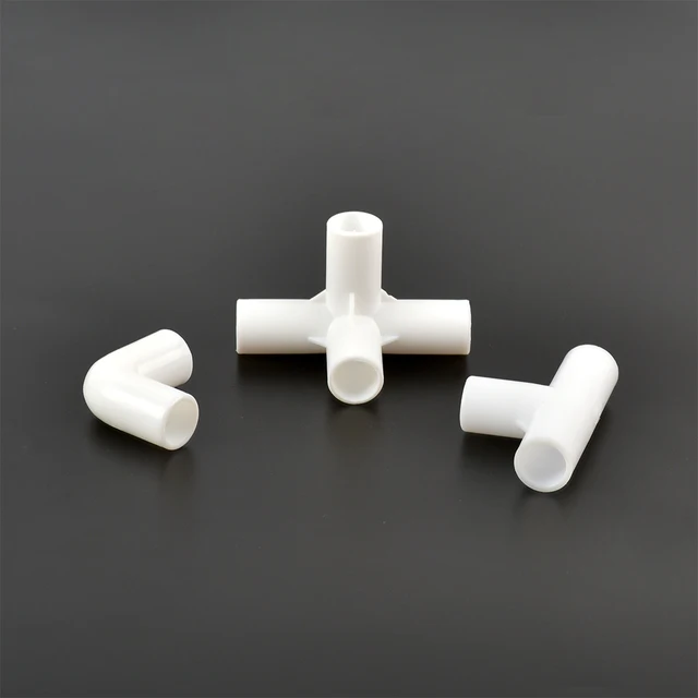 2Pcs 12 Mm Pvc Egyenes Könyök Keresztcsatlakozó -Ízület 60 90 120 135 Fokos Tee Csatlakozó Cső Illesztő Diy Sátor Rögzített Szerelvények - Image 3