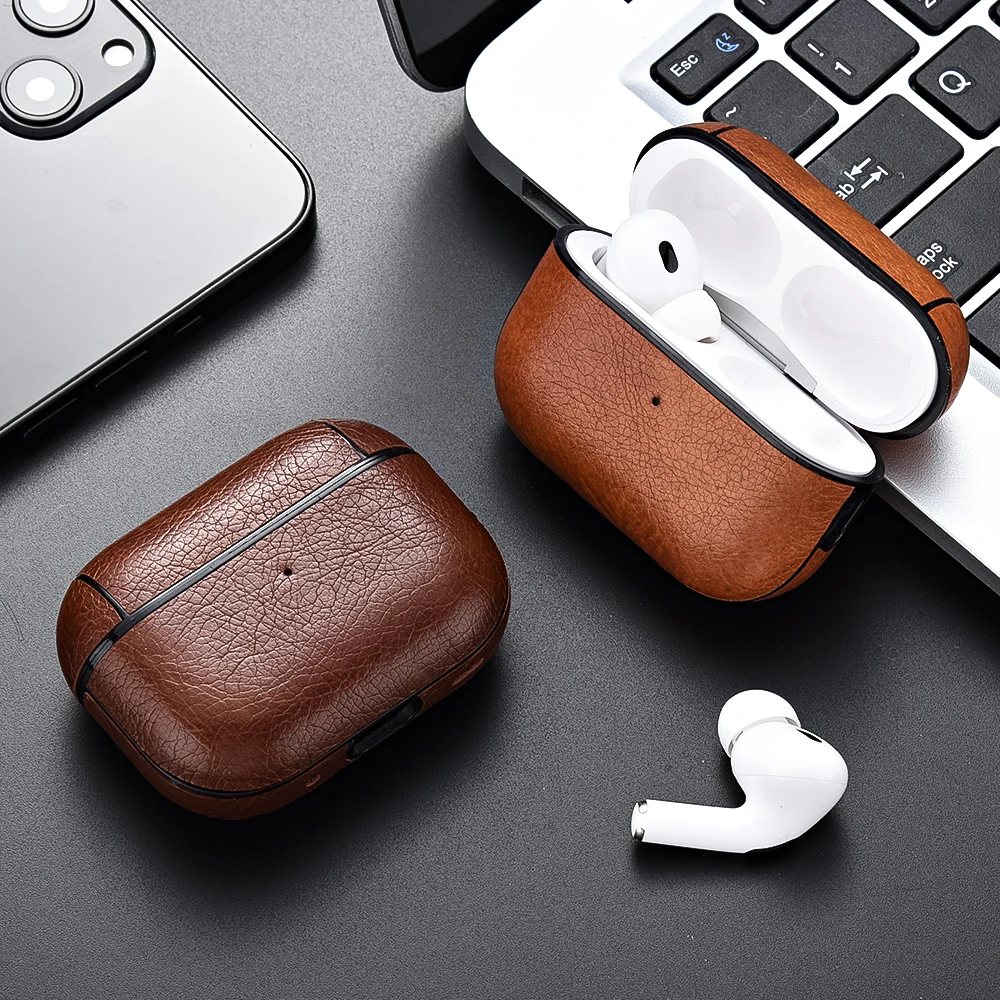 Luxury PU Leather Case For Airpods Pro 2 Protection Case For Apple airpod  Air Pods Pro 2 2nd Geration Earphone Case Accessories - AliExpress