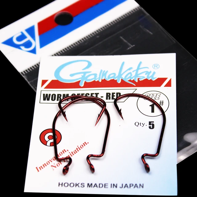 Gamakatsu RED Leaded Fishing Hooks Saltwater Circle Hook For Fishing Tee  Hooks Offset Hook Assist Jig Head Fishing Hooks Japan - AliExpress