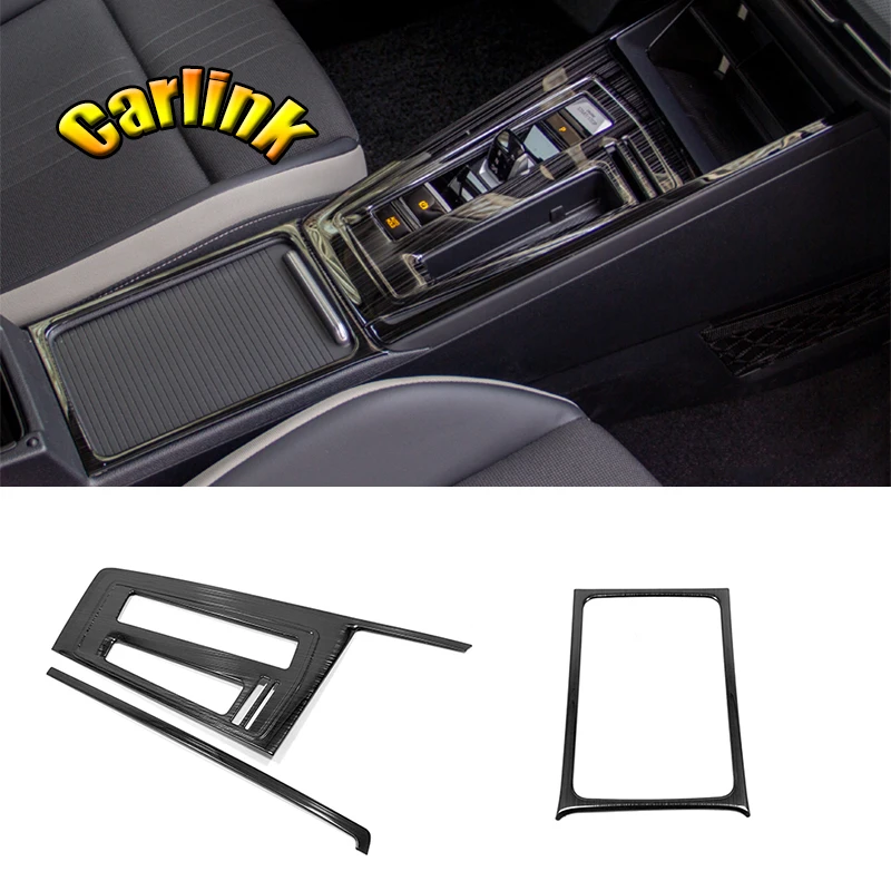 

For Volkswagen VW Golf 8 MK8 2020 2021 22 Stainless Steel Black Car Gear shift panel cover trim sticker modification accessories