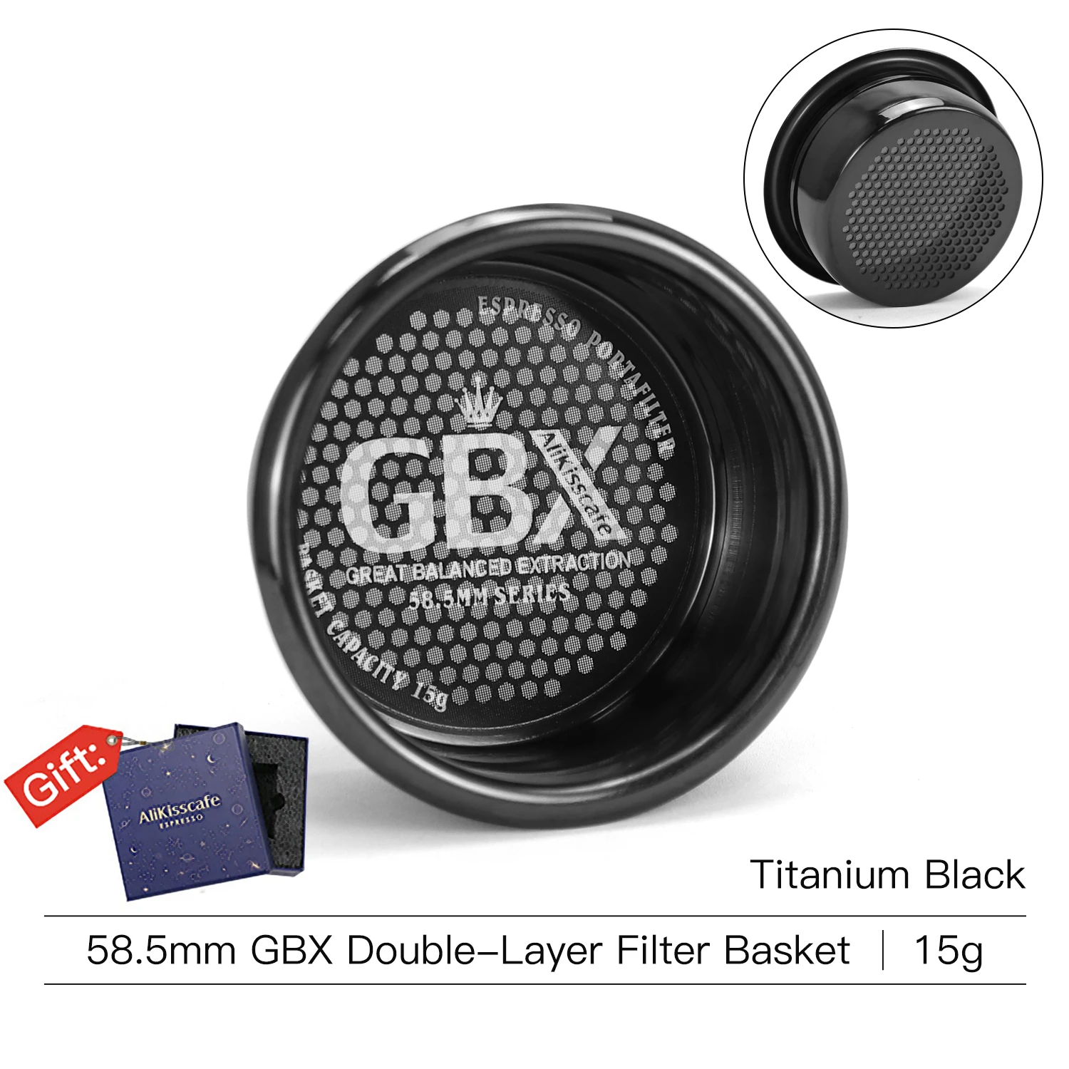 Precision Coffee Filter Basket with Puck Screen for Espresso Machines and Barista Accessories