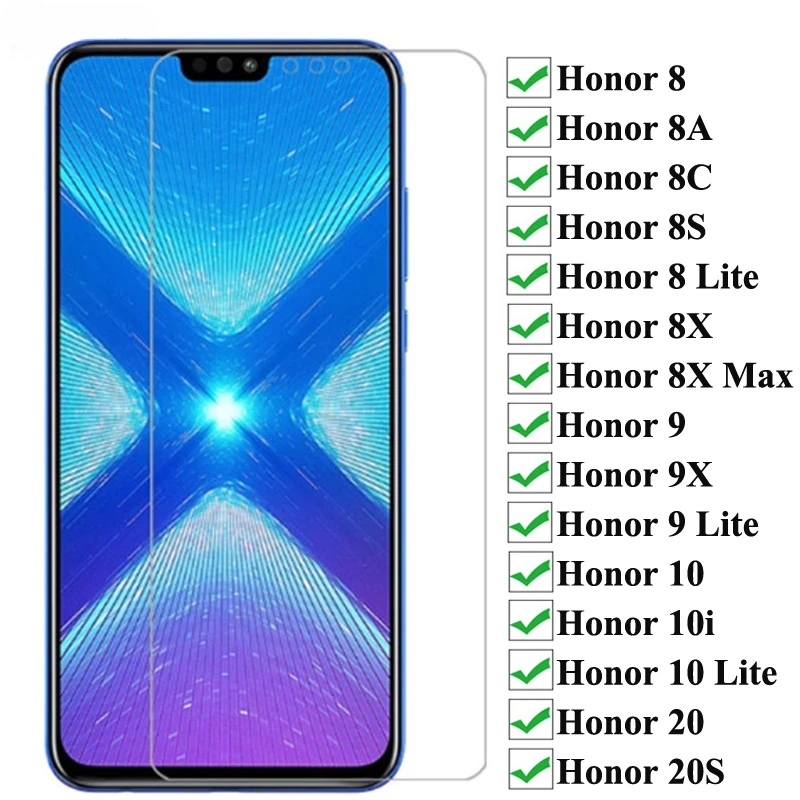 2PCS 9H Hardness Tempered Glass For Huawei Honor 10 10i 10 Lite