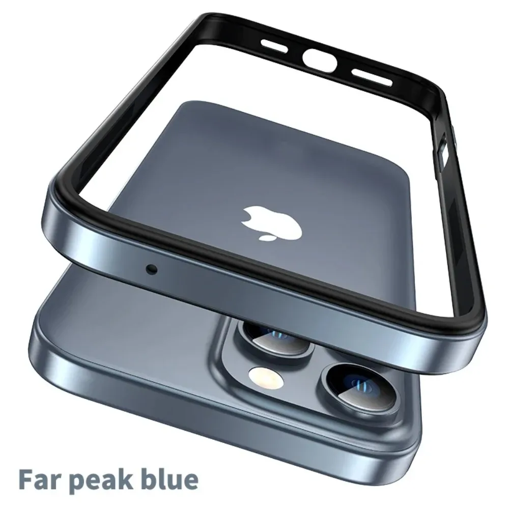 Titanium Shockproof Business Phone Case with Bare Grip Design