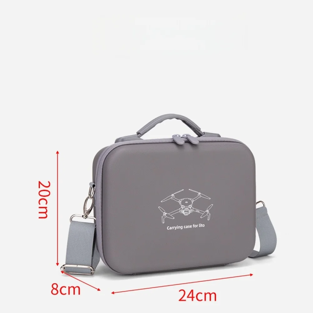 DJI Lito용 보관 케이스, 방수 PU 휴대용 가방, 대형 휴대용 여행용 정리함, 어깨끈이 있는 보호 커버 박스