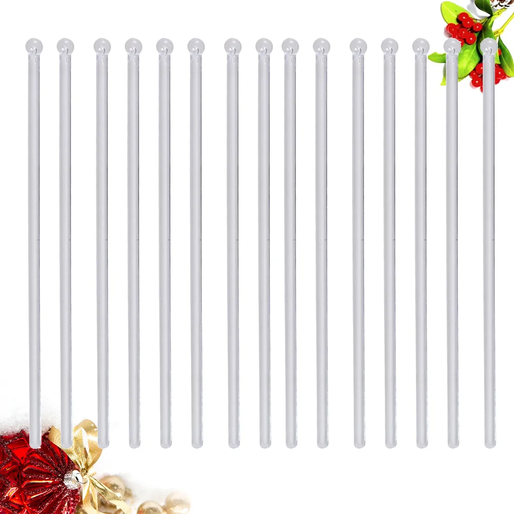 

50/100/150/200pcs Stirring Sticks Cocktail Stirring Mixing Sticks Transparent Round Head Drink Bar Muddler Stirrer Swizzle Stick