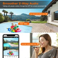 Caméra Wifi PTZ 8MP 4K avec double objectif, double écran, détection humaine AI, caméra IP de sécurité CCTV extérieure sans fil 2