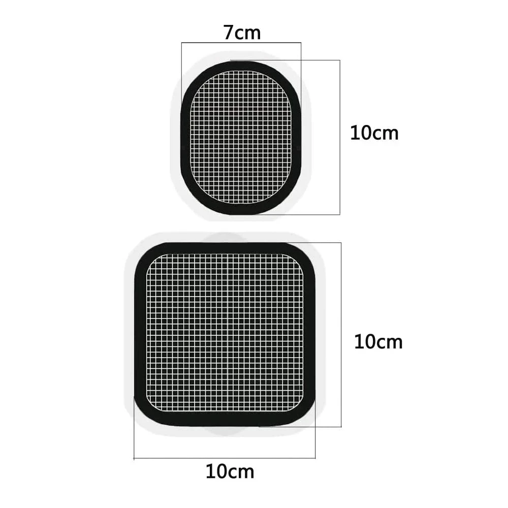 3/1 Pair Abdominal Replacement Gel Sheet Electrode Pads for Abdominal Fitness Belt Trainer Stimulator Massage Equipment Reusable