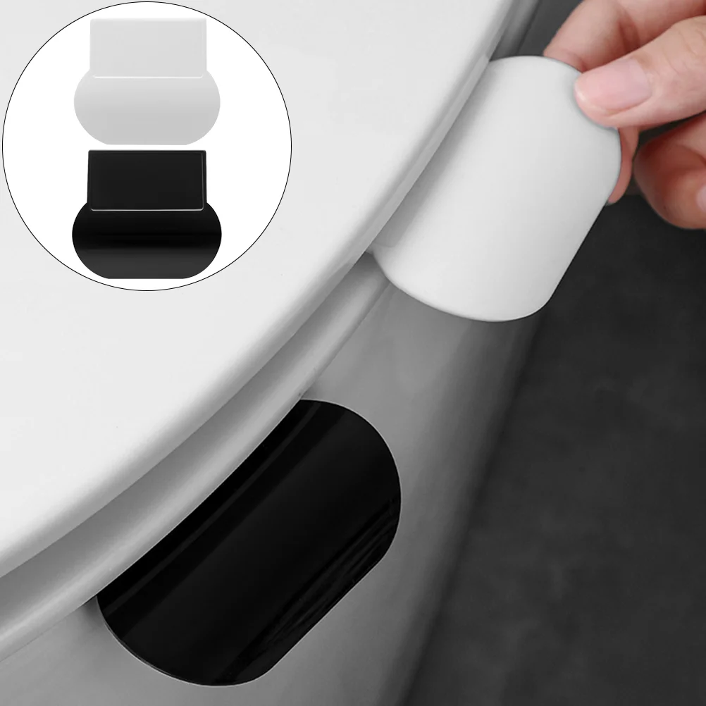 

Toilet Bowl Cover Raise Lifter Seat Handle Lid Self-adhesive Lifer Bumpers Covers