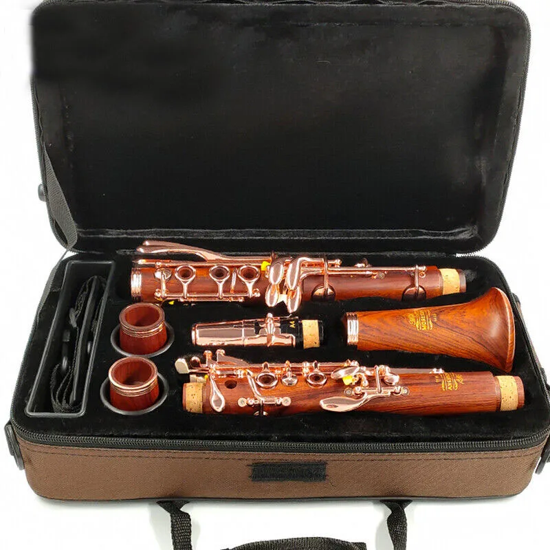 

Professional Clarinet Rosewood Bb /Rose Gold-Plated Key Klarnet M16