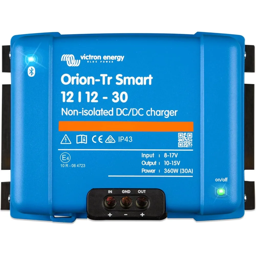 Orion-Tr Smart DC to DC Charger (Bluetooth) - 12/12-Volt 30 amp 360-Watt - Battery Charger for Dual Battery Systems 2