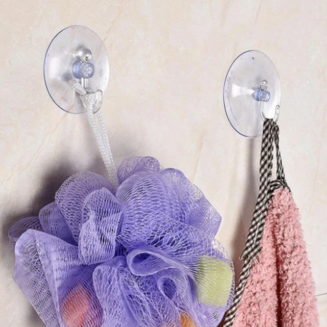 Acheter 12x forte ventouse transparente ventouse crochets muraux cintre  pour cuisine salle de bains