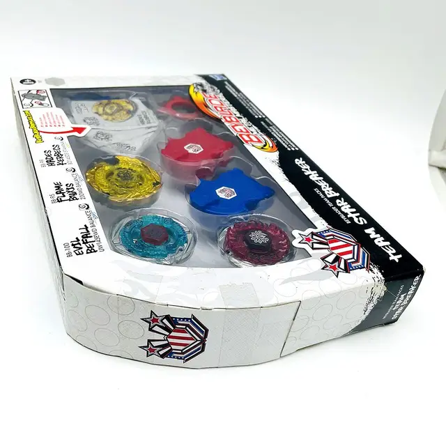 정품 베이블레이드 메탈 마스터 팀 스타 브레이커 세트로 추억을 되살리세요!