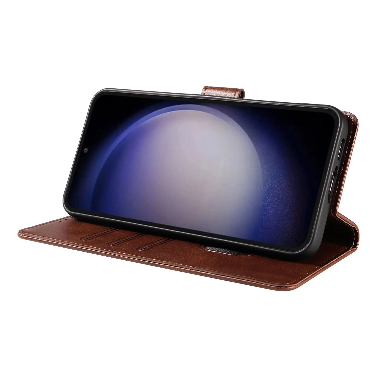 Leather Magnetic Flip Phone Case with Card Slot