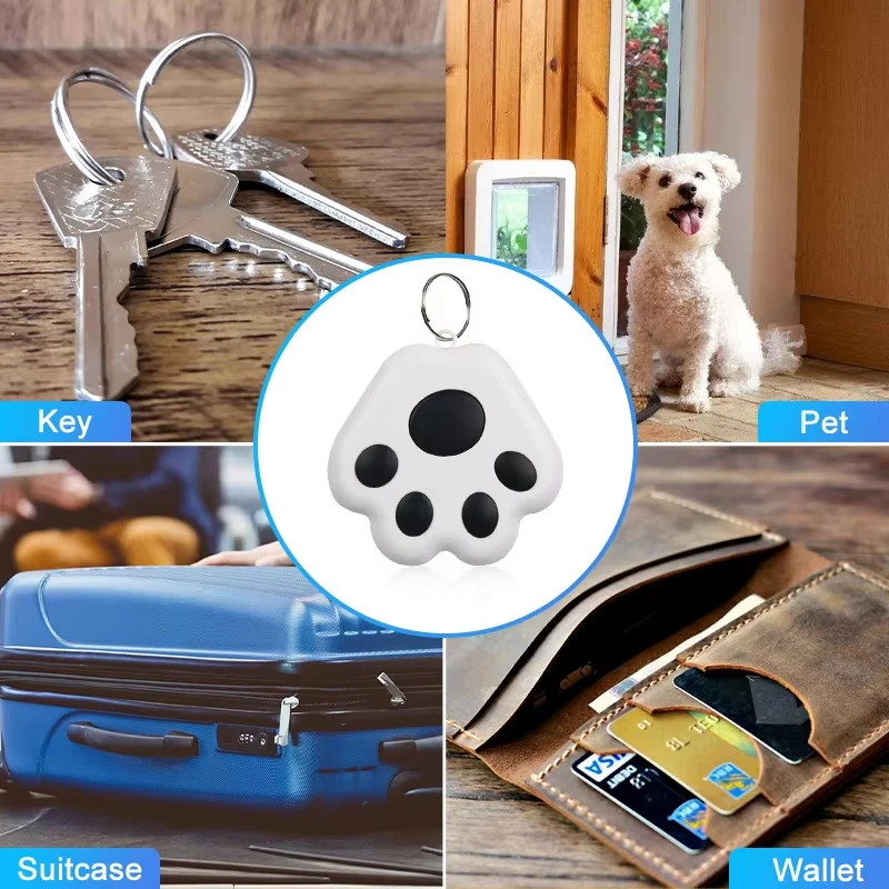 Portable Mini Cat Dog Pet Tracking Locator Anti-lost Tracking Device For Child Mobile Key Finder Tools Bluetooth 5.0 Hidden GPS