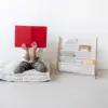 Kids Bookshelf – 4-Tier Sling Book Rack Storage - Kids Room Book Shelves, Nursery 3