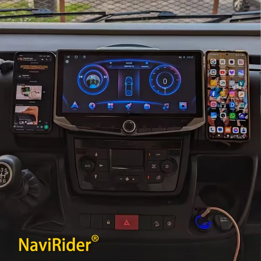 

For Fiat Ducato Peugeot Boxer Citroen Jumper 2006 -2022 2K QLED Android 13 Car Radio Multimedia Video Player GPS CarPlay 4G HU