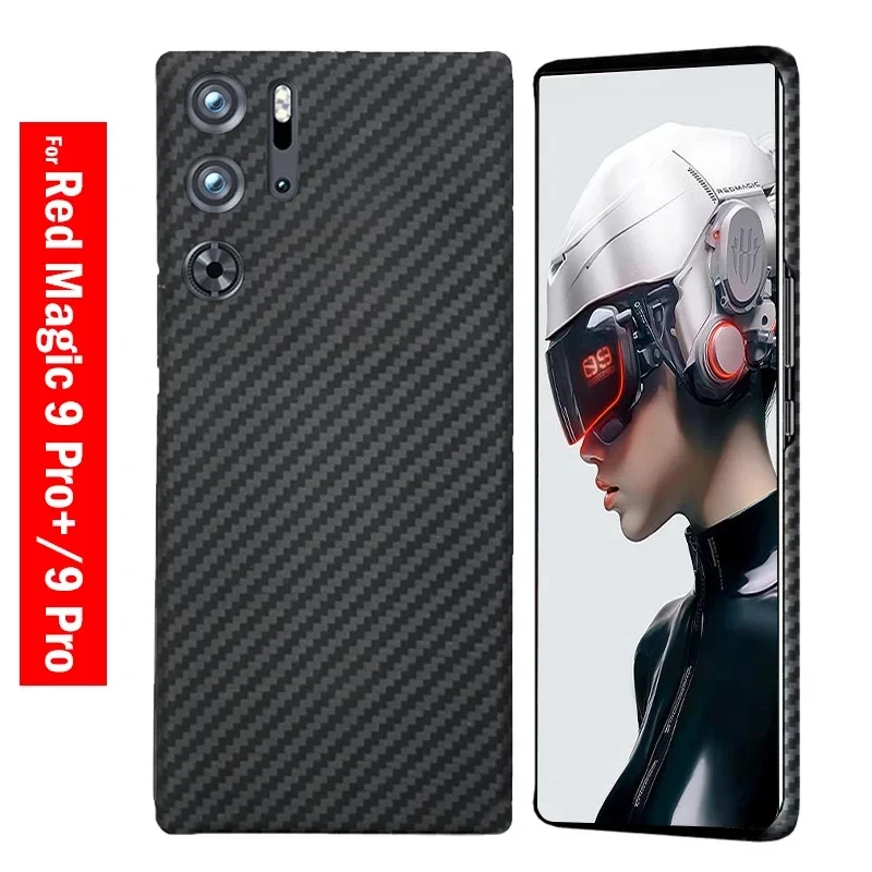 

Чехол для Nubia Red Magic 9 Pro Plus чехол, чехол из настоящего углеродного волокна, Ультратонкий чехол из арамидного волокна для ZTE Nubia RedMagic 9 Pro, чехол