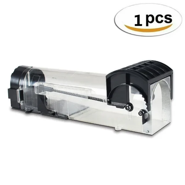 מלכודת עכברים בטוחה ויציבה מחדש עשויה מפלסטיק לשימוש חוזר לתפיסת עכברים ביתית חכמה עם נעילה עצמית לשימוש בפנים ובחוץ בגינה