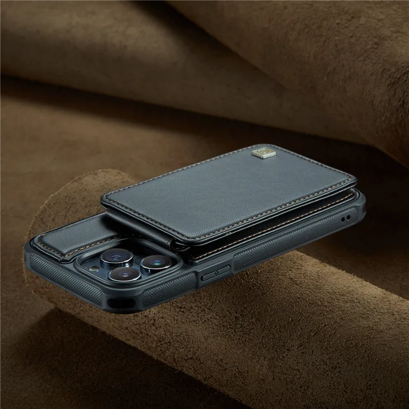 Fashion Card Bag Phone Case For Iphone 14 Plus 11 12 13 Pro Max Leather Protective Shell Cover