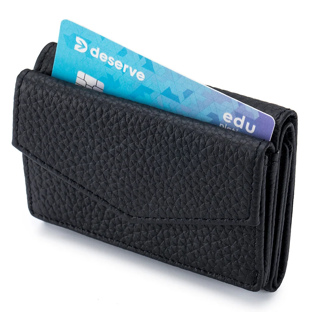 Genuine Leather Mini Lipstick Bag Cowhide Card Holder Storage Classic Coin Purse  Clip Clutch Wallet Earphone Case For Women - AliExpress