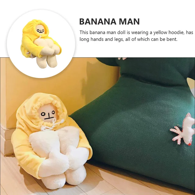 Banana Man Plush Stuffed Banana Man Autism Plush Snuggle