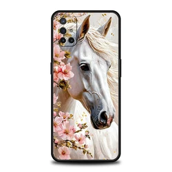 Black and White Galloping Horses Phone Case Cover for OnePlus Nord CE 5G (A1)